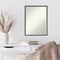 Petite Bevel Wood Wall Mirror, Dixie Blue Grey Rustic Narrow Frame